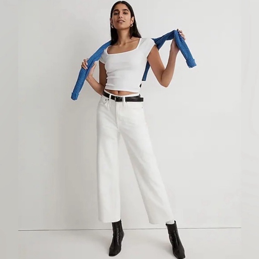 Madewell White Women's Flare Jeans